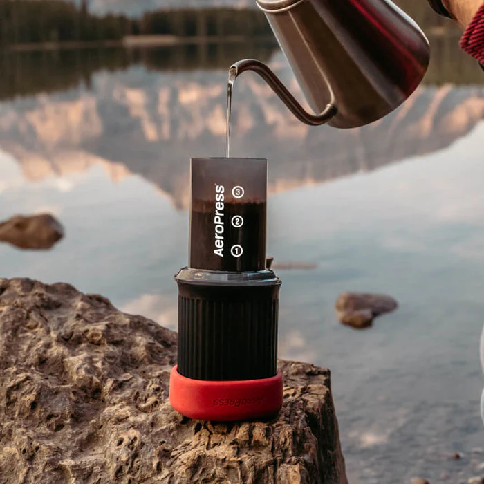 AeroPress Go Travel Coffee Maker & Flow Control Filter Cap Bundle - Image 3
